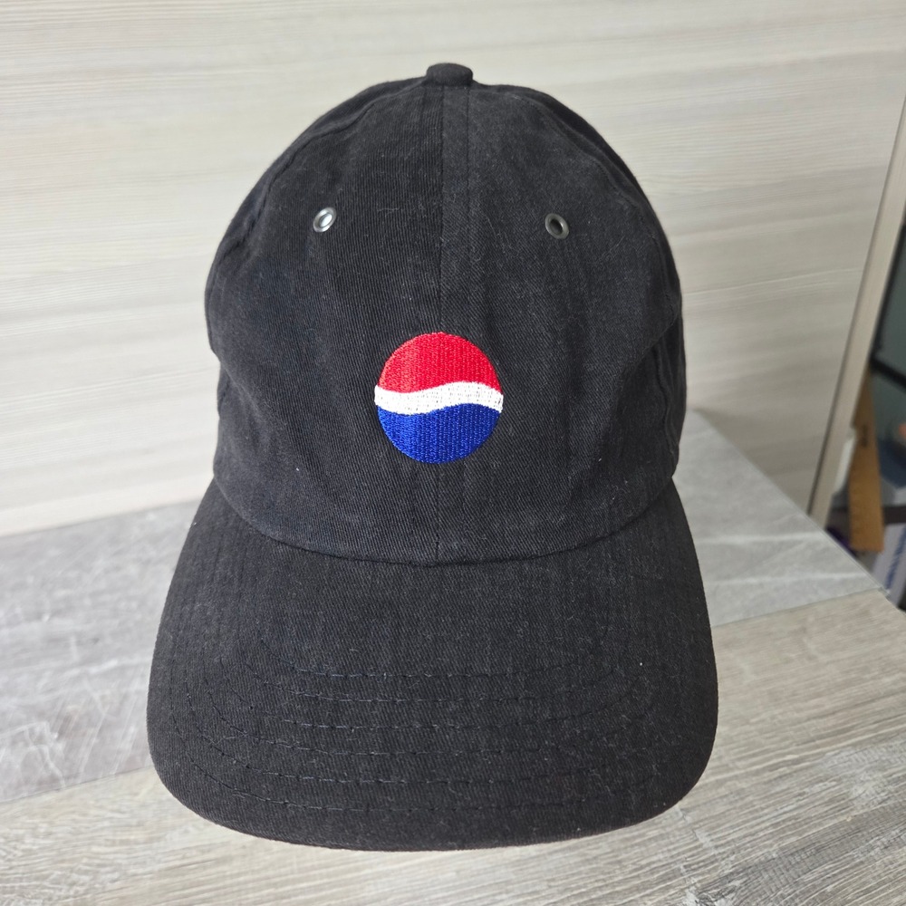 Vintage 90s Pepsi Choose Your Music Promo Hat Black Dad Cap Adjustable‎ USA made